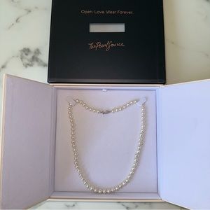 8.0-8.5mm White Freshwater Pearl Necklace - AAA Quality